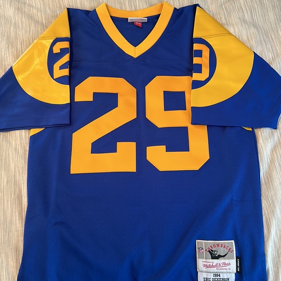 Eric Dickerson Los Angeles Rams Mitchell and Ness 1984 Replica Jersey - Picture 3 of 6